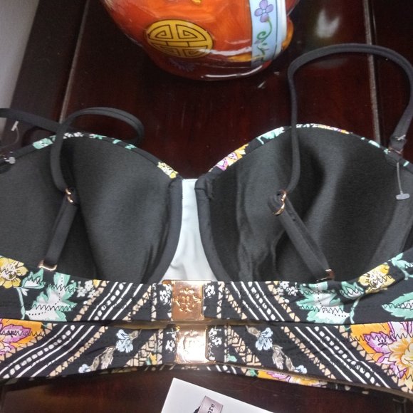 2 pcs Nanette Lepore Diamond Vines Bikini Sz 8 NWT - Picture 11 of 12